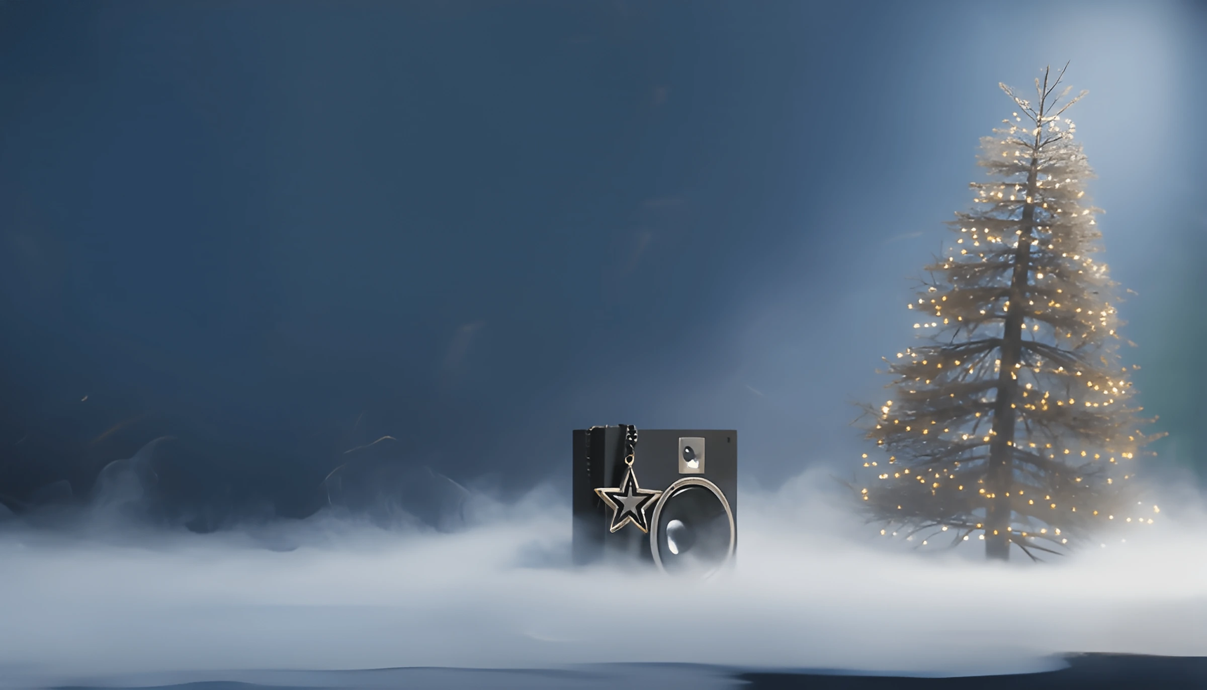 Weihnachtsbild im Metal-Stil